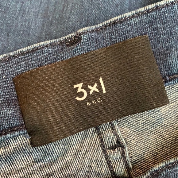 3x1 NYC High Rise Straight Crop Dark Wash Eleta Jeans, Size 2/26 - Picture 4 of 9